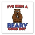 thumbnail image 1 of DistinctInk Custom Bumper Sticker - 8" x 8" Decorative Decal - White Background - I've Been A Beary Good Boy, 1 of 2