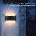thumbnail image 5 of Lámpara de pared LED impermeable IP66 Iluminación hacia arriba y hacia abajo Decoración de jardín AC85-265V Luz de pared interior y exterior para dormitorio Sala de estar, 5 of 5