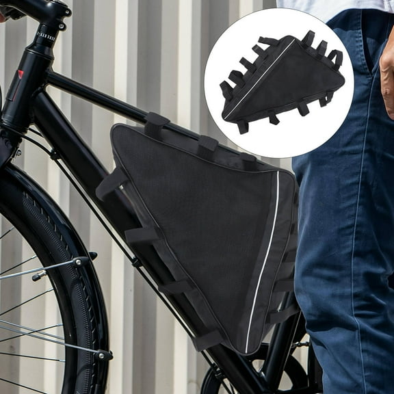 UPOUART Triangle Frame Bag Cycling Oxford Cloth Weather Resistant Large Capacity 1Pcs