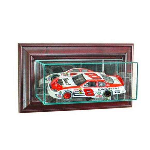 Wall Mounted 1-24th Nascar Display Case, Cherry
