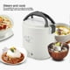 thumbnail image 2 of 12v 100w 1l Electric Portable Multifunctional Rice Cooker Food Steamer For Cars (white), 2 of 5