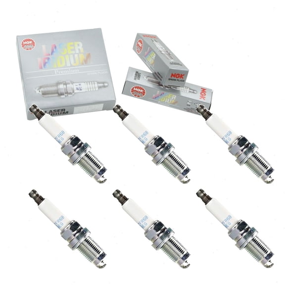 6 pc NGK 96107 Laser Iridium Spark Plugs for Ignition Wire Secondary