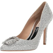 Badgley Mischka Womens Cher Ii Pump 7.5 Silver Glitter