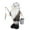 White, variant on ZZkhGO Fishing Elderly Man Faceless Doll, Fisherman Gnome Figurine with Bucket, Unique Standing Decoration for Shelf Table Home Gift