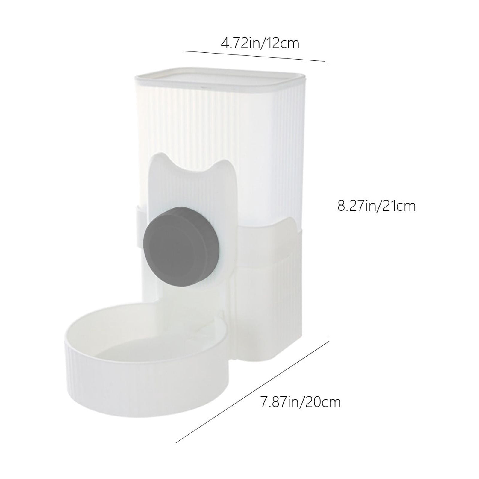 Hanging Pet Feeder for Cage, Automatic Dog Cat Food Dispenser Wall Mounted Feeding Station, Adjustable Height Pet Food Bowl with Large Capacity Easy Clean for Small Pets