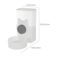 thumbnail image 3 of Gravity Pet Feeder Automatic Cat Feeder with Pet Food Bowl for Small Medium Dog Puppy Kitten Cat Supplies, 3 of 6