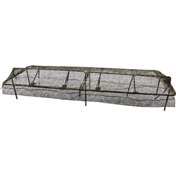 Drake Waterfowl Ghillie Ground Pit Blind Adjustable Top - 16'