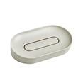 thumbnail image 1 of Yuarrent Soporte de esponja sin perforaciones, bandeja de drenaje de agua, caja de almacenamiento autoadhesiva, organizador de bañera para Juegos de accesorios de baño Gris, 1 of 6