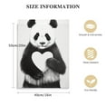 thumbnail image 2 of Nawypu The Stupell Home Decor Collection Black and White Panda Bear Making a Heart Ink Illustration Stretched Canvas Wall Art,  Multi-Color, 2 of 5
