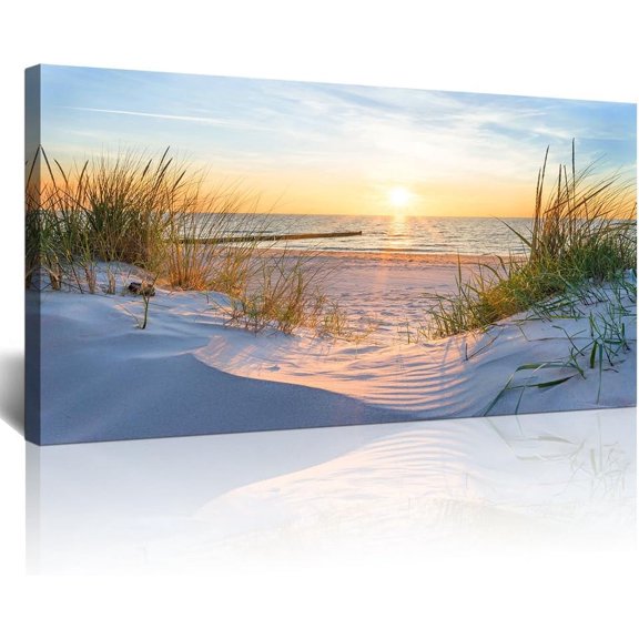 Aaheei Wall Decorations For Living Room Canvas Wall Art For Bedroom Modern Office Wall Decor Art Sun Beach Ocean View Wall Paintings Seascape Prints Pictures Artwork Mural Room Home Decor 8 x 10 in