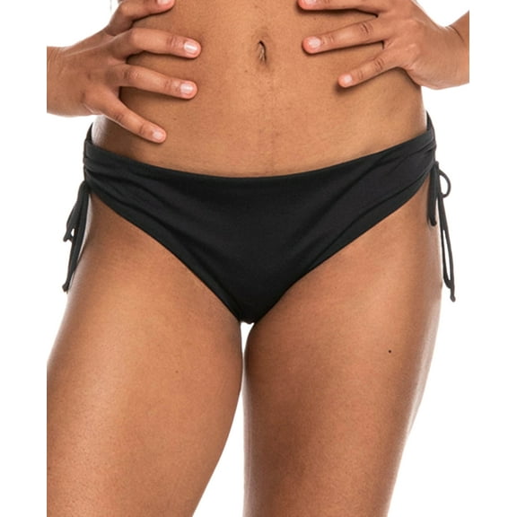 Roxy Women's Beach Classics Side Tie Hipster Bikini Black Size X-Large