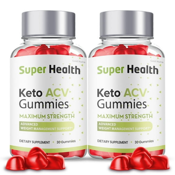 Super Health Keto Gummies, Super Health Keto Gummies with Apple Cider Vinegar  Gummies , Advanced Formula (2 Bottles)