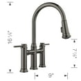 thumbnail image 2 of Blanco 442504 1.5 GPM Empressa Bridge Pull Down Faucet, Polished Chrome, 2 of 7