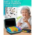 thumbnail image 4 of WANGQI Monthly Pill Organizer 3 Times a Day, with Portable Hard Shell, Pill Cutter, 31-Day Box, Plastic Opening Pick, Monthly & Weekly Stickers, Convenient Medication Management, 4 of 6