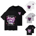 thumbnail image 3 of iTNHFP Vêtements pour Filles T-Shirt Décontracté à Manches Courtes Col Rond Confortable, 3 of 3