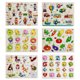 thumbnail image 1 of Gwong Juguete Dibujos animados de animales Fruta Fruta de madera Ampliación de Peg Puzzle Early Education Toy Regalo Gwong 92213, 1 of 7