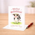 thumbnail image 2 of Funny Mother's Day Card With Cow, Coffee, Cupcake, Floral, 2 of 3