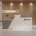 thumbnail image 3 of Banco Console Store Reception Desk Simple Cabinet Cashier Table Standing Reception Desk Front Desk Mostrador Room Furniture My Lux Decor Round, 3 of 8
