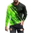 thumbnail image 1 of Blusas y camisas de manga larga y cuello redondo para hombre, camisetas casuales con estampado de moda y cuello redondo, blusas de licra de manga corta para hombre., 1 of 4