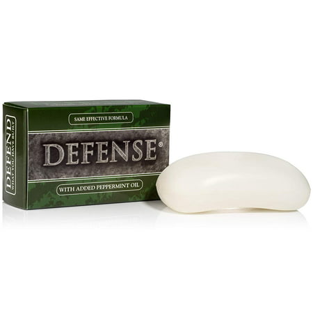 Defense Soap Bar Peppermint | Contains 100% Natural and Herbal Pharmaceutical Grade Tea Tree, Peppermint, and Eucalyptus