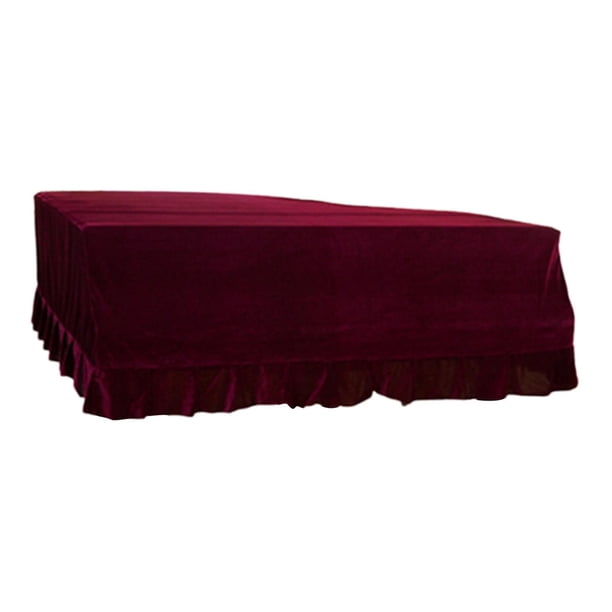 Funda para piano de cola, resistente a la humedad, suave, fácil de limpiar, lavable. rojo