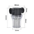 thumbnail image 4 of Water Pipe Irrigation Filter Household Water Purification Filter Transparent Mesh Pipeline Pre-filter Strainer, 4 of 8