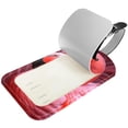thumbnail image 2 of Square 2Pack PU Leather Flamingo Cruise Luggage Tag with Privacy Cover and Name ID Tag for Travel Handbags Backpacks Luggage Tags, 2 of 6