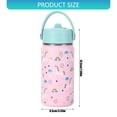 thumbnail image 3 of Double Walled Stainless Steel Cartoon Handle Insulated Straw for Travel Temperature Retention, 3 of 8
