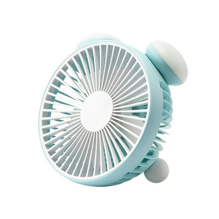 

Yjdsgif FansUSB Portable Home Outdoor Fan With Night Light Alarm Clock Shape Gifts
