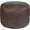 Matte Coffee, variant on Thgonwid Unstuffed 16.5*12.5 inch Vegan Leather Pouf, Black