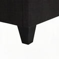 thumbnail image 5 of Modern Queen Size Dark Grey Upholstered Platform Bed Frame with Sturdy Construction, 5 of 8