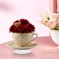 thumbnail image 6 of Romantic Heart Teacup Acrylic Decoration, Valentine's Day Gift for Her, Couples Collectible for Home and Office(C), 6 of 9