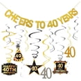 thumbnail image 1 of Kit de Décorations pour Fête d'Anniversaire 40 Ans, 1 of 8