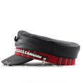 thumbnail image 5 of Hsqqdc Unisex Spike Studded Cap PU Leather Flat Top Peaked Hat Vintage Captain Sailor Hat, 5 of 7