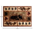 thumbnail image 5 of BizChair 4'x5' Cabin/Lodge Area Rug with Bear and Cub Scene, 5 of 7