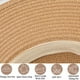 thumbnail image 2 of Sombrero de circunferencia de 55-58 cm, sombrero femenino de verano para exteriores, playa, aleros grandes, protector solar, parasol, sombrero de paja con lazo plegable, 2 of 5