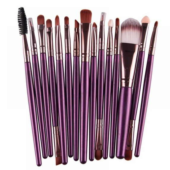 JANDEL 15Pcs Cosmetic Makeup Brush Foundation Eyeshadow Eyeliner Lip Make Up Eye Brushes Pincel Maquiagem Set