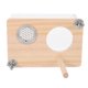 thumbnail image 1 of Caja nido transparente para periquitos y cacatúas Caja nido de madera para montaje en jaula Caja de cría para cría y eclosión de aves, 1 of 6