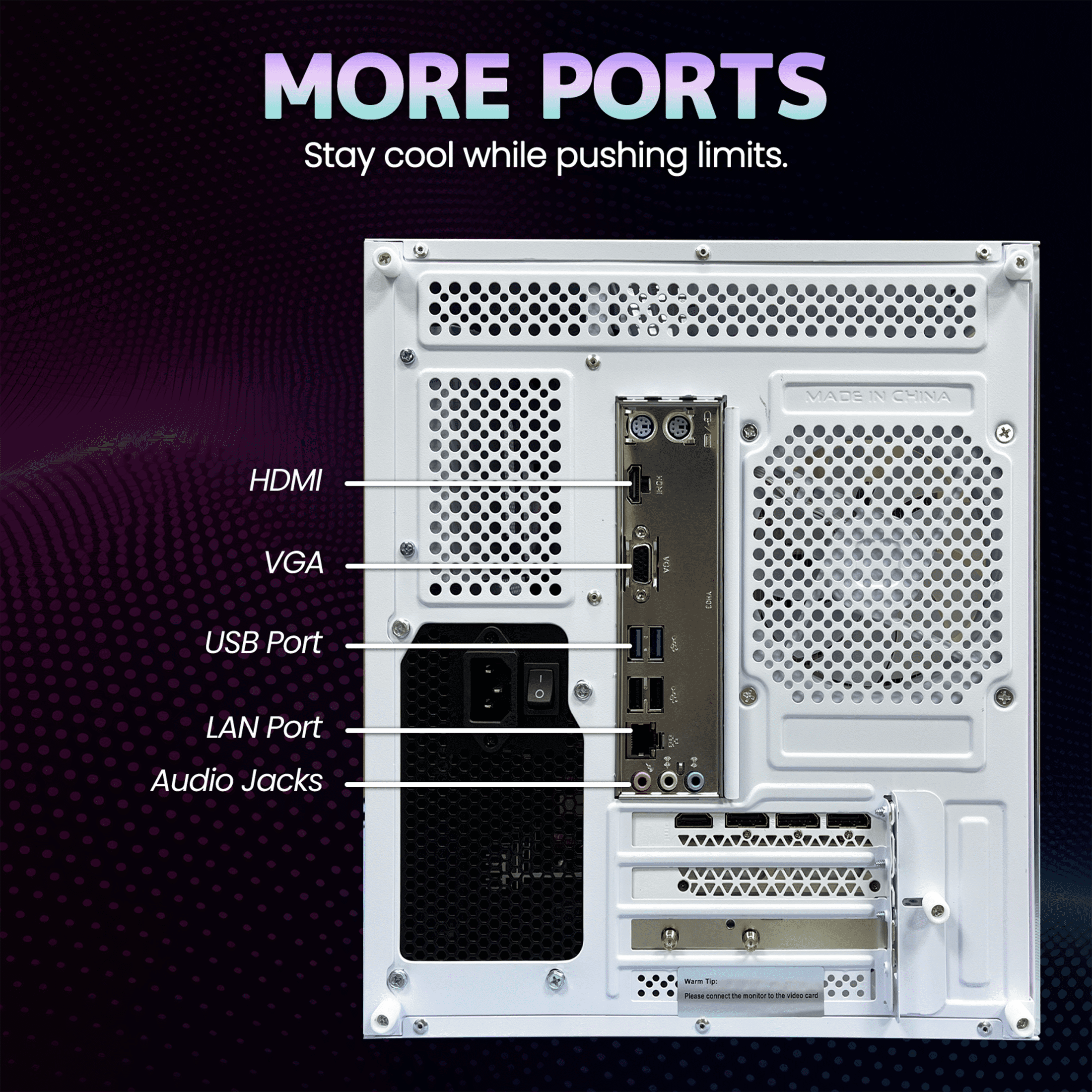 Suevery Gaming PC Desktop Computer, AMD Ryzen 5 5600GT, 16GB DDR4 RAM, 512GB NVMe 3.0 SSD, Wi-Fi 6, RGB Fan, 650W, Prebuilt Computer, White
