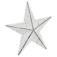 thumbnail image 4 of VHC Brands Patriotic Faceted Metal Star White Wall Hanging 4x4, Independence Day Decor, American Star Design, Distressed Appearance Metal Wall Hanging, Star Shape, Country, Matte White, 4 of 6