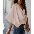 thumbnail image 4 of Women's Apricot Draped Blouse, 4 of 7