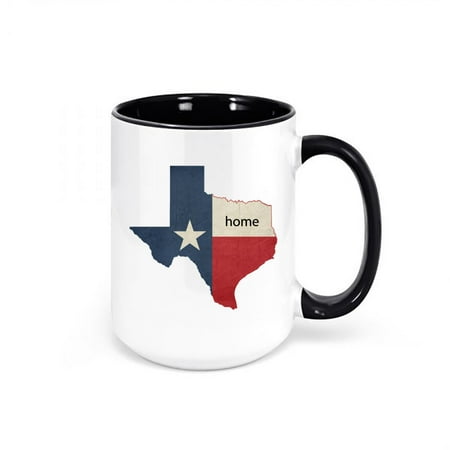 

Texas Coffee Mug Texas Is Home Texas Cup TX Mug TX Is Home Mug Texan Mug Gift For Him Lone Star State TX Cup Gift For Texas Mugs BLACK