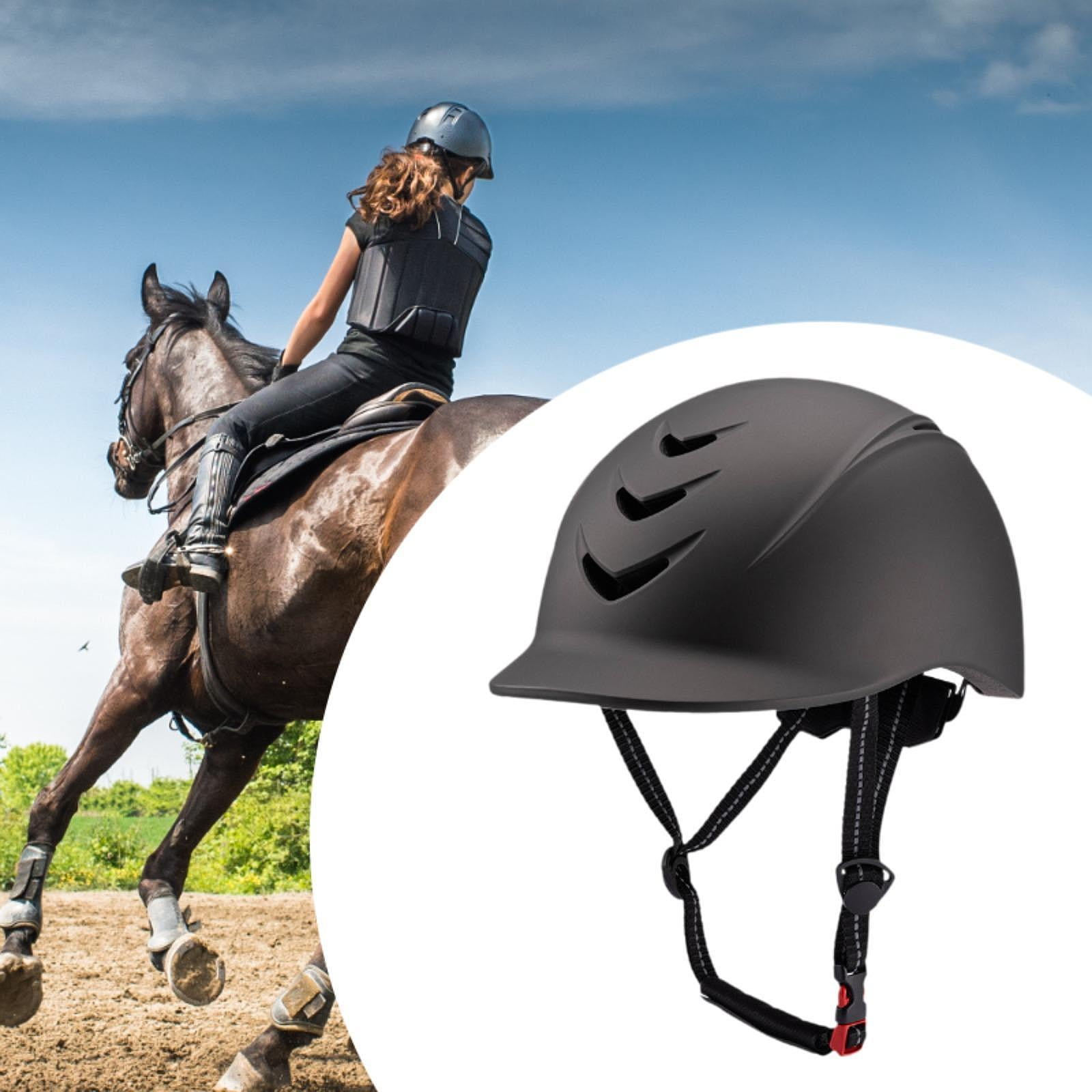 GARENDE Equestrian Adjustable Helmet Outdoor Sports Professional Horse Riding Helmet Gray