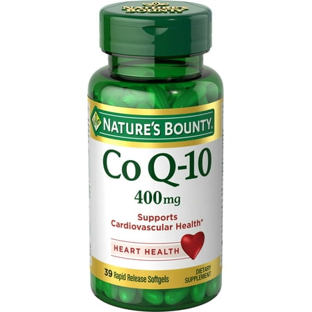 - Nature's Bounty Maximum Strength Cardio Q-10 Co Q-10 Dietary Supplement Softgels, 400mg, 30 count