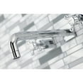 thumbnail image 4 of Kingston Brass KS6021BX Metropolitan Two-Handle Wall Mount Roman Tub Faucet, Polished Chrome, 4 of 7