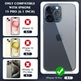 thumbnail image 5 of Beeyoka iPhone 15 Pro Back Screen Protector[2-Pack],Anti-Fingerprint/Scratch Ultra Thin Glass Protector for iPhone 15 Pro (6.1 inch), 5 of 5
