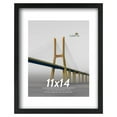 thumbnail image 3 of Scholartree 11 x 14 5-in-1 Wood Picture Frames Set-11x14 Matted to 8x10 Wall Frames, Black, 3 of 5