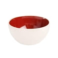 thumbnail image 3 of Gibson Elite Soho Lounge 16 Piece Square Stoneware Dinnerware Set, Red/White, 3 of 8