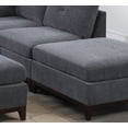 thumbnail image 6 of Living Room Furniture Ash Gray Chenille Fabric 6pcs Sectional Sofa Set Contemporary Cushion Couch Ottoman Wedge Chairs, 6 of 7