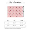 thumbnail image 5 of Naloa Floral Strawberr Flannel Blankets - Thick and Warm Blanket for Winter, Soft Fuzzy Plush King Blanket for All Seasons40"x30", 5 of 6